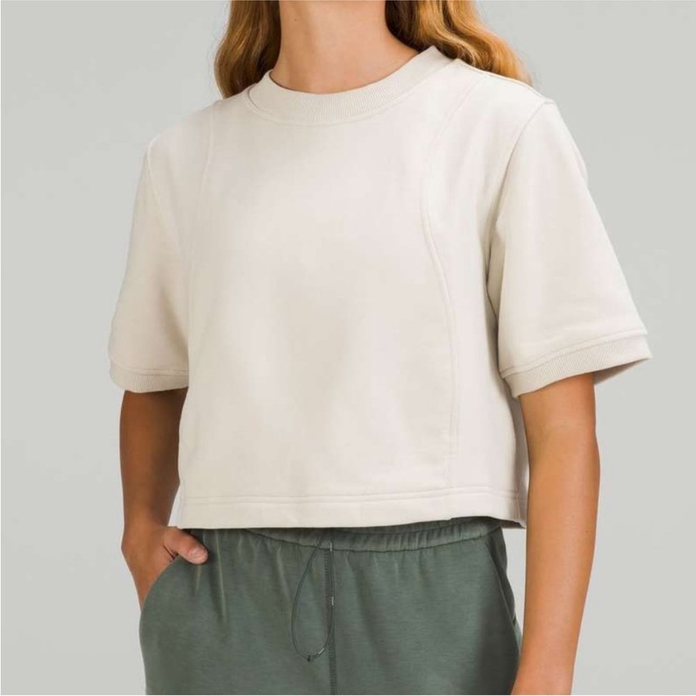 Lululemon Cotton French Terry + Swift Crop